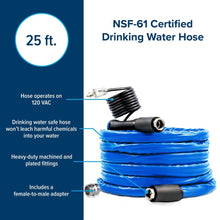 Camco TastePURE Heated Drinking Water Hose - 25' - 5/8"ID