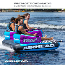 AIRHEAD Booyah! 3 | 1-3 Rider Towable Tube for Boating