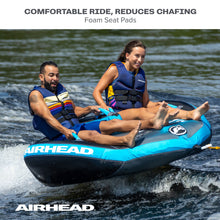 AIRHEAD Ripple Effect 2 | 1-2 Rider Towable Tube for Boating