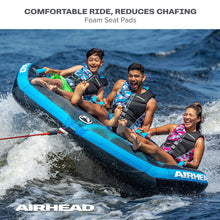 AIRHEAD Ripple Effect 3 | 1-3 Rider Towable Tube for Boating