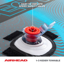 AIRHEAD Ripple Effect 3 | 1-3 Rider Towable Tube for Boating