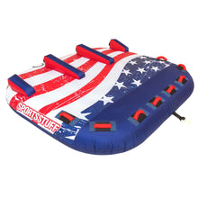 AIRHEAD Stars & Stripes 3 | 1-3 Rider Towable Tube for Boating