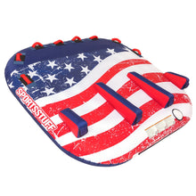 AIRHEAD Stars & Stripes 3 | 1-3 Rider Towable Tube for Boating