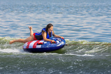 AIRHEAD Stars & Stripes Kit | 1 Rider Towable Tube, Pump, Rope for Boating