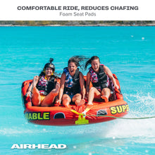 AIRHEAD Super Mable | 1-3 Rider Towable Tube for Boating