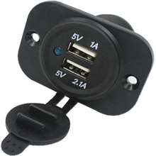 Dual USB Charger, Panel Mount
