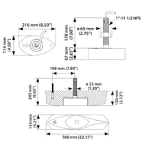 Airmar B275C-LHW Transducer With 2 - 9-Pin Navico MMC