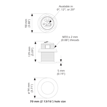 Airmar B75M Bronze Chirp Thru Hull 0° Tilt - 600W - Requires Mix and Match Cable