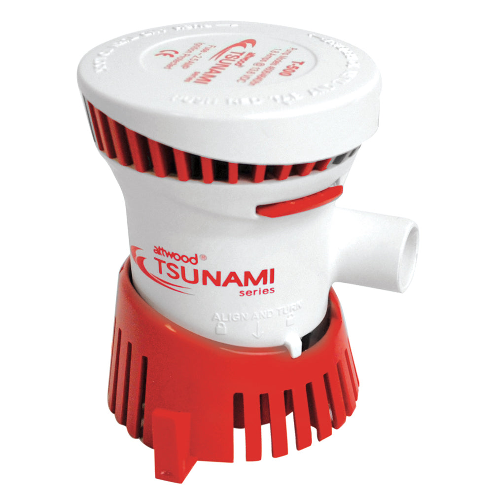 Attwood Tsunami Bilge Pump T500 12V 500 GPH Marine Plumbing