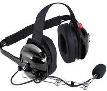 Behind the Head Headset with PTT Boom Mic