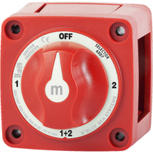 Blue Sea 6007 m-Series (Mini) Battery Switch Selector Four Position Red