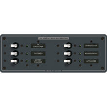 Blue Sea 8097 AC 6 Position Toggle Circuit Breaker Panel - White Switches