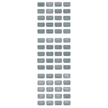 Blue Sea 8217 Grey Small Format Label Kit - 60 Labels