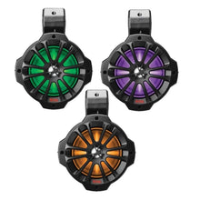 Boss Audio 6.5" Amplified Wake Tower Multi-Color Illuminated Speakers - Black