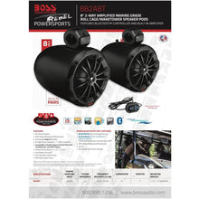 Boss Audio B82ABT 8" 2-Way Amplified Waketower Speakers w/Bluetooth Controller