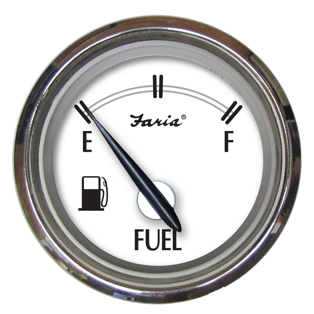 Faria Newport SS 2" Fuel Level Gauge E1/2F Marine Navigation
