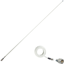 Glomex 8' 6dB Marine High Performance VHF Antenna w/20' RG-8X Coax Cable w/FME Termination & RA352 Adaptor