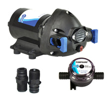 Jabsco Par-Max Shower Drain/General Purpose Pump - 3.5GPM-25psi-12VDC - w/Strainer