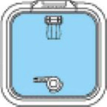 Lewmar Size 10 Ocean Series Hatch Flat Base