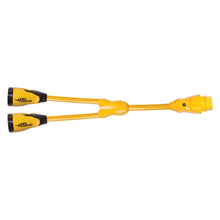 Marinco Y504-2-504 EEL (2)50A-125/250V Female to (1)50A-125/250V Male "Y" Adapter - Yellow