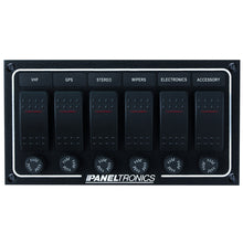 Paneltronics Waterproof DC 6 Position Lighted Rocker & Fuse