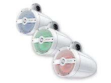 Pioneer 7.7" 250W IPX7® Tower Speaker w/RGB LED Lighting - Classic Grill - White