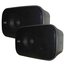 Poly-Planar Compact Box Speaker - 7-1/2" x 4-15/16" x 4-15/16" - (Pair) Black