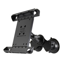 RAM Mount Double Twist-Lock™ Suction Cup Mount w/Tab-Tite™ Universal Spring Loaded Cradle f/Apple iPad 1-4 w/or w/o Light Duty Case