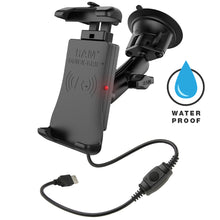 RAM Mount Quick-Grip™ Waterproof Wireless Charging Suction Cup Mount