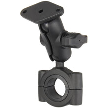 RAM Mount RAM® Torque™ 1 1/8" - 1 1/2" Diameter Handlebar/Rail Base with B Size 1" Ball, Short Arm and Diamond Plate