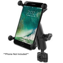 RAM Mount RAM® Torque™ 3/8" - 5/8" Diameter Mini Rail Base with 1" Ball, Medium Arm and X-Grip® for Larger Phones