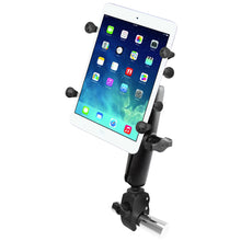 RAM Mount Tough-Claw™ Base w/Long Double Socket Arm & Universal X-Grip® Cradle w/1" Ball f/7" Tablets
