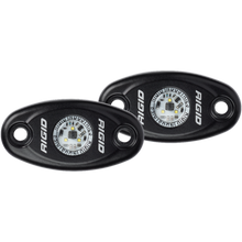 RIGID Industries A-Series Black High Power LED Light - Pair - Cool White