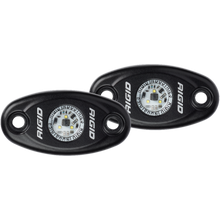 RIGID Industries A-Series Black High Power LED Light - Pair - Blue