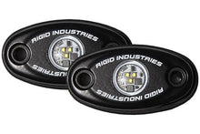 RIGID Industries A-Series Black High Power LED Light - Pair - Red