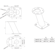 Scanstrut 12" Aluminum PowerTower® f/Cameras & Searchlights