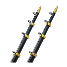 TACO 15' Telescopic Outrigger Poles 1-1/8" - Black/Gold