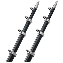TACO 15' Telescopic Outrigger Poles HD 1-½" - Black/Silver