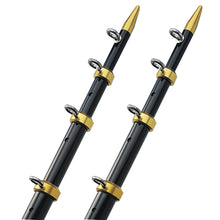 TACO 18' Telescopic Outrigger Poles HD 1-½" - Black/Gold