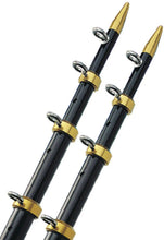 TACO 18' Telescopic Outrigger Poles HD 1-½" - Black/Gold