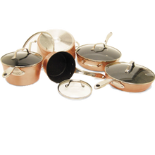 Starfrit The Rock 10-Pc. Copper Set w/SS Handles