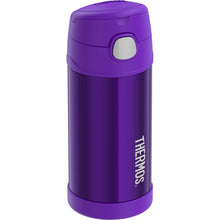Thermos FUNtainer® Stainless Steel Insulated Purple Water Bottle w/Straw - 12oz