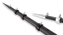 Tigress XD 3k Carbon Fiber Telescoping Outrigger Poles - 18 feet - Matte Black/ Silver - Pair