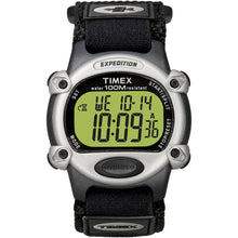 Timex Expedition Mens Chrono Alarm Timer Silver/Black