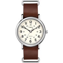 Timex Weekender® Slip-Thru - Brown Leather Strap