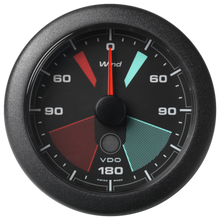 Veratron 3-3/8" (85MM) OceanLink® Apparent/True Wind Angle Gauge - Black Dial & Bezel