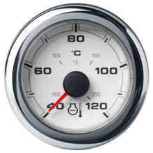 Veratron 52MM (2-1/16") OceanLink Coolant Temperature Gauge - 120°C/250°F - White Dial & Bezel