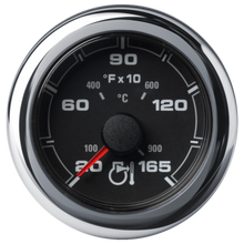 Veratron 52MM (2-1/16") OceanLink Pyrometer Gauge (1650° F/900° C) - Black Dial & Bezel