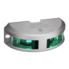 Lopolight 180° Navigation Light - 2nm f/Vessel Up To 164' (50M) - Green w/Silver Housing
