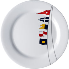Marine Business Melamine Non-Slip, Flat, Round Dinner Plate - REGATA - 10&quot; Set of 6